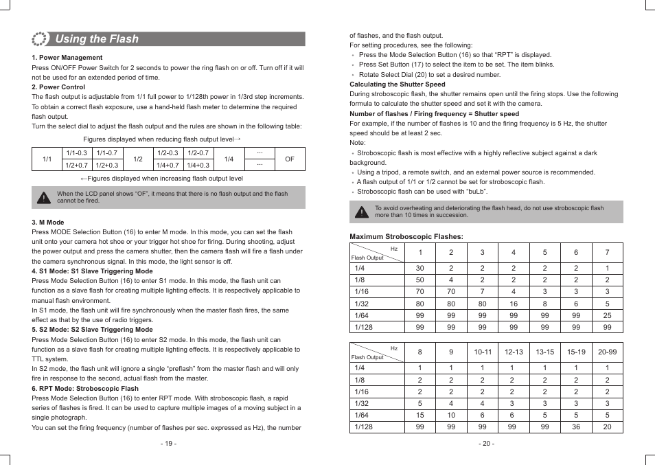 Using the flash | Godox Witstro Ring Flash AR400 User Manual | Page 5 / 7
