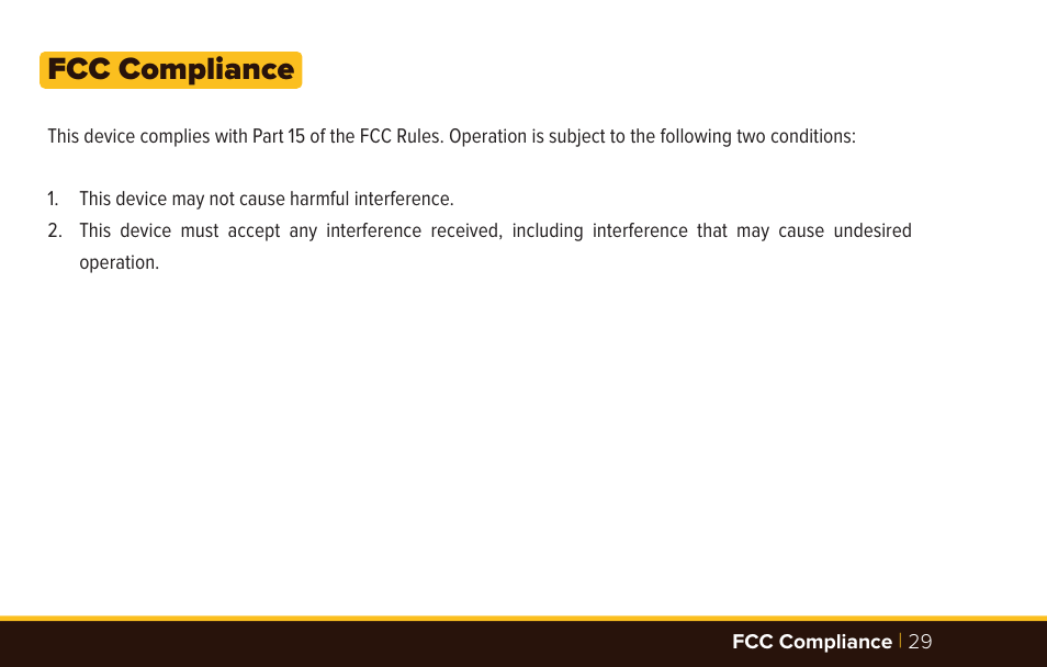 Fcc compliance | Bolt VD-420 Wireless Manual Flash User Manual | Page 29 / 32