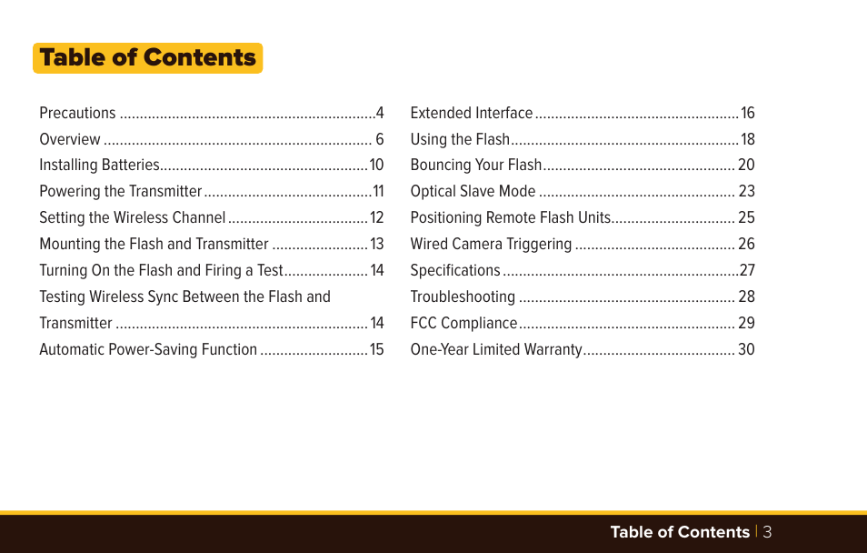 Bolt VD-420 Wireless Manual Flash User Manual | Page 3 / 32