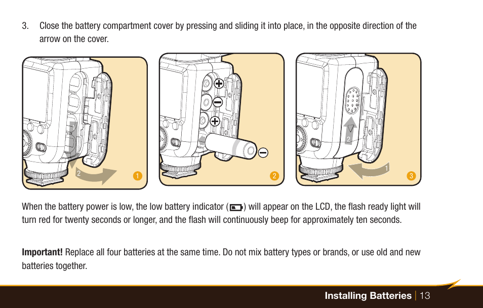 Bolt VX-760C Wireless TTL Flash for Cameras User Manual | Page 13 / 52