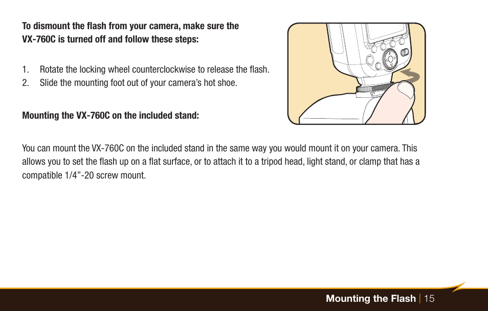 Bolt VX-760C Wireless TTL Flash for Cameras User Manual | Page 15 / 52