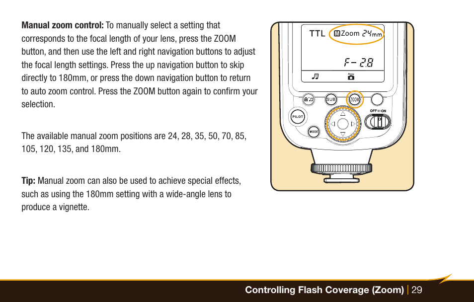 Bolt VX-760C Wireless TTL Flash for Cameras User Manual | Page 29 / 52