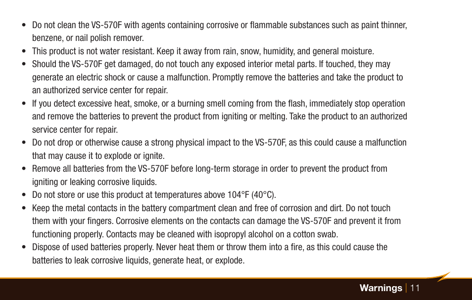 Bolt VS-570F Wireless TTL Flash for Cameras User Manual | Page 11 / 36