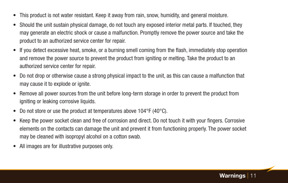 Bolt VB-22 Bare-Bulb Flash User Manual | Page 11 / 36