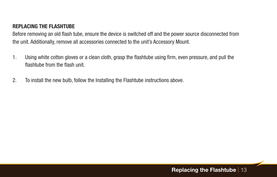 Bolt VB-22 Bare-Bulb Flash User Manual | Page 13 / 36