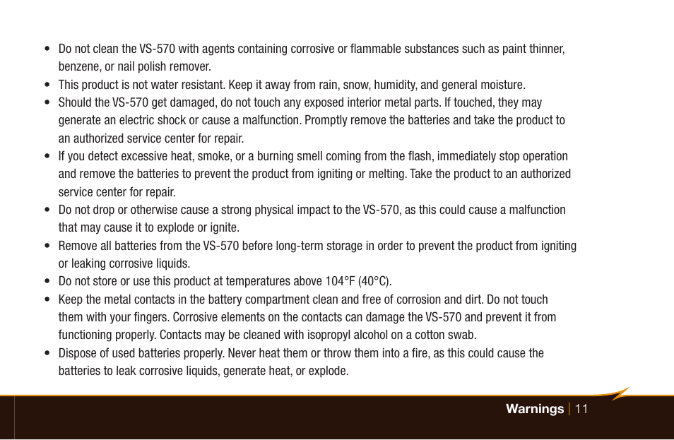 Bolt VS-570SMI Wireless TTL Flash for Cameras User Manual | Page 11 / 48