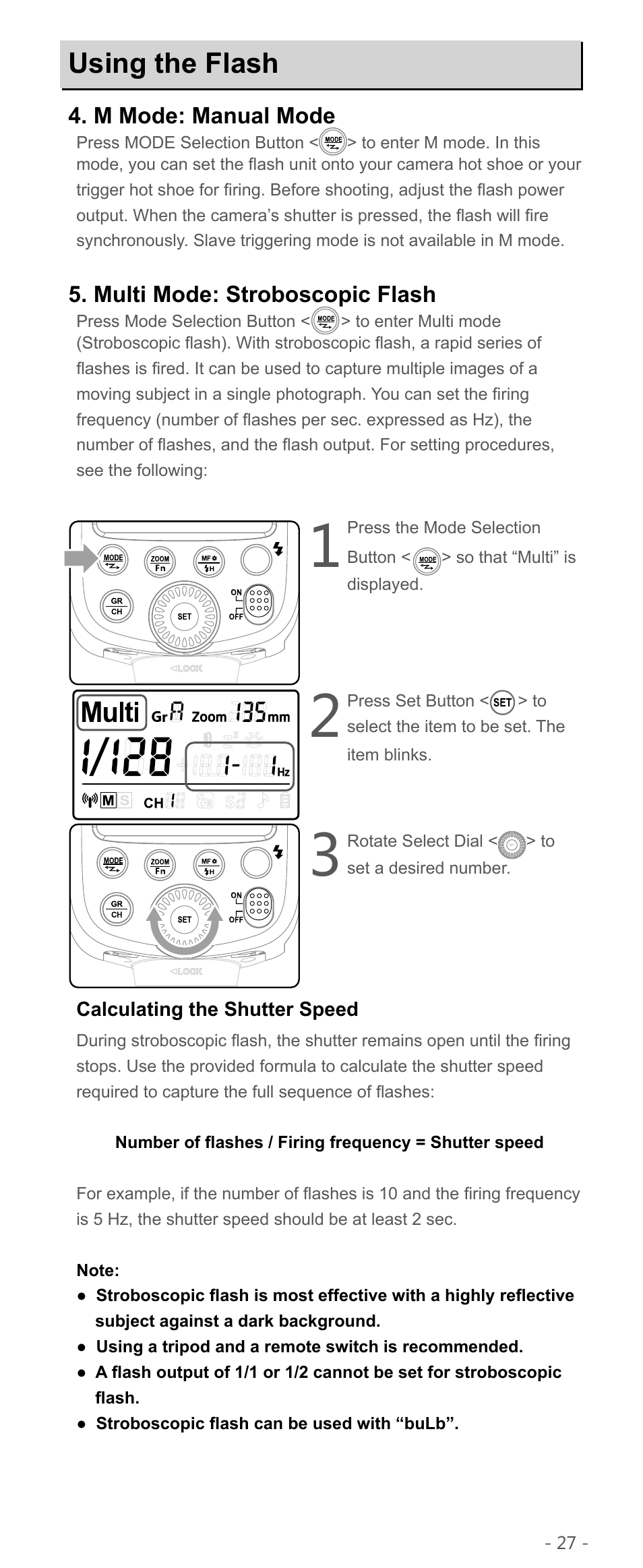 Using the flash | Godox TT600 Thinklite Flash User Manual | Page 10 / 21