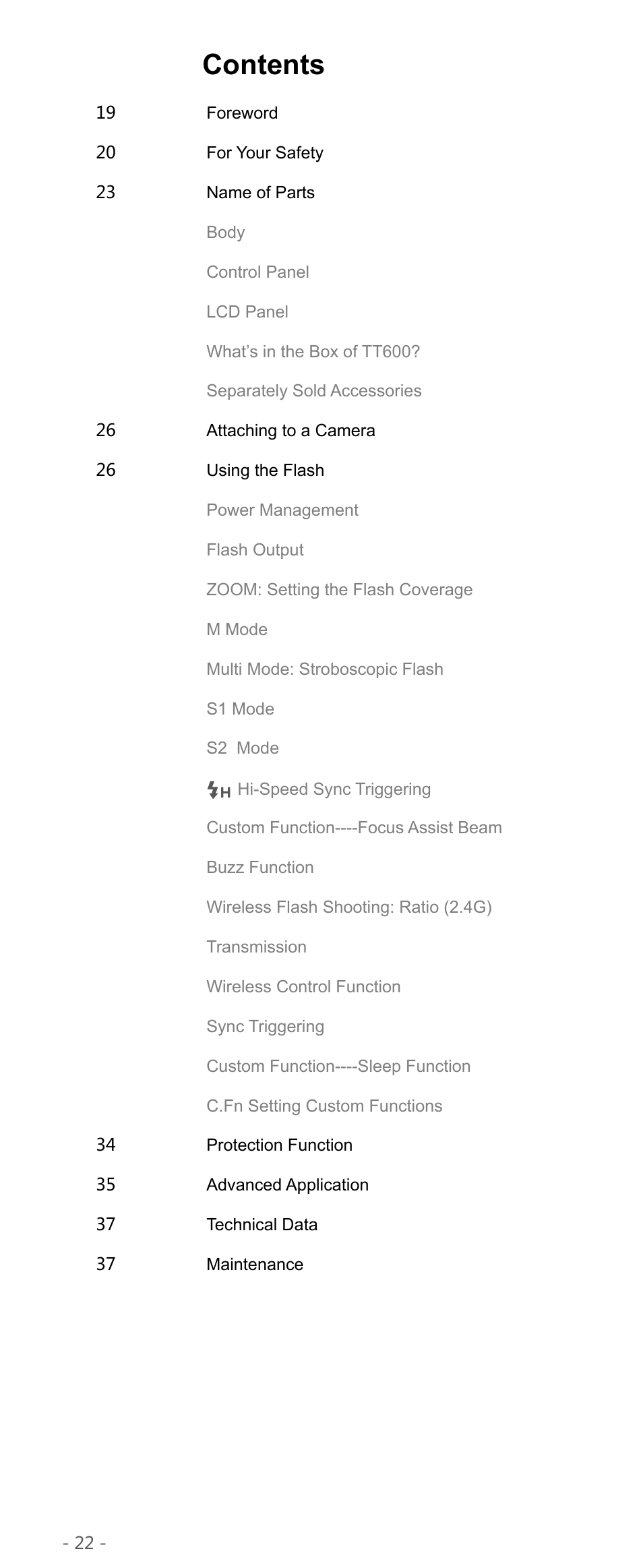 Godox TT600 Thinklite Flash User Manual | Page 5 / 21