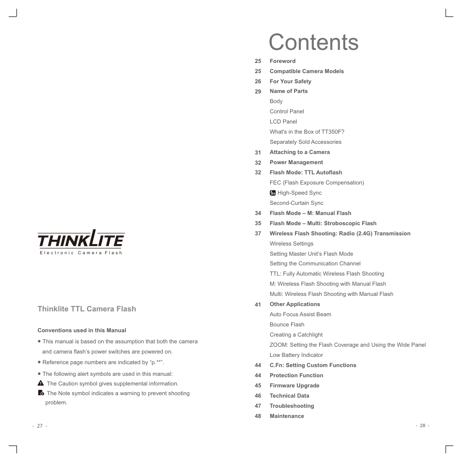 Godox TT350F Mini Thinklite TTL Flash for Cameras User Manual | Page 3 / 13
