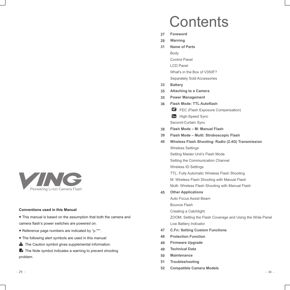 Godox V350F Flash for Select Cameras User Manual | Page 3 / 14