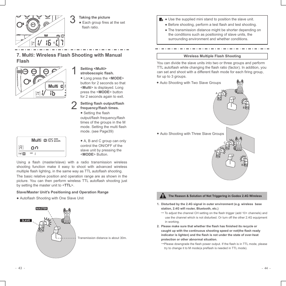 Multi: wireless flash shooting with manual flash | Godox V350C Flash for Select Cameras User Manual | Page 10 / 14