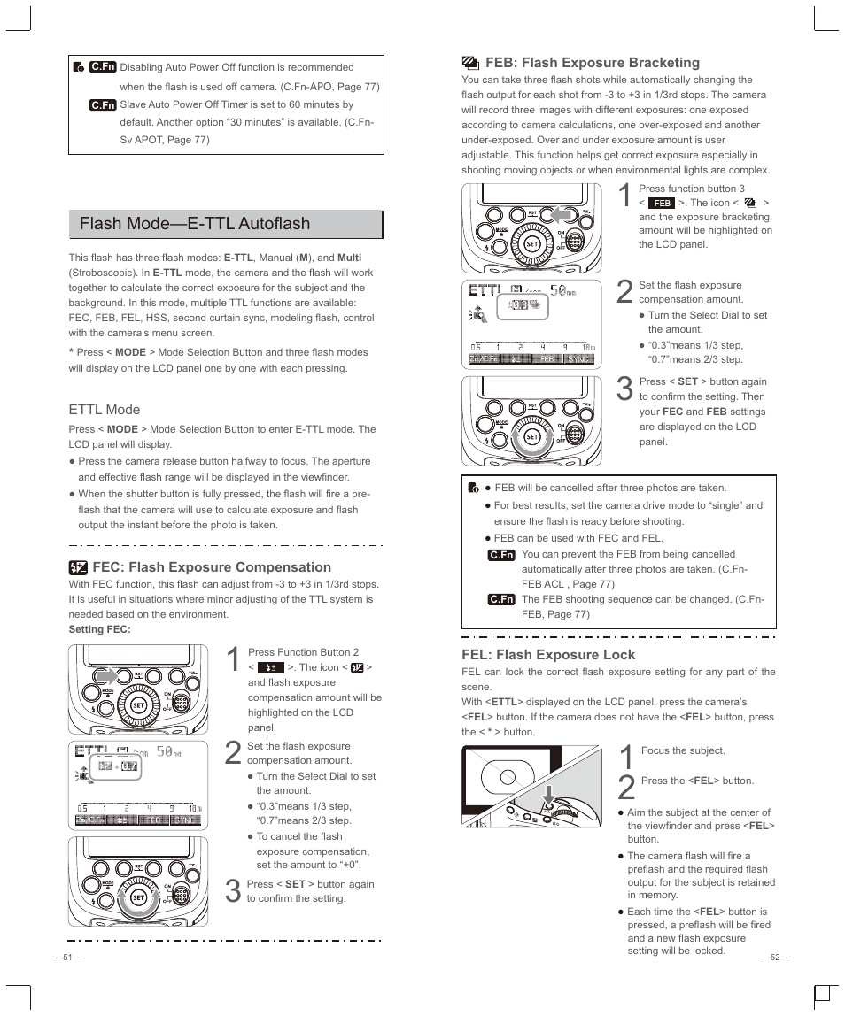 Flash mode—e-ttl autoflash | Godox VING V860IIC TTL Li-Ion Flash Kit for Cameras User Manual | Page 7 / 22
