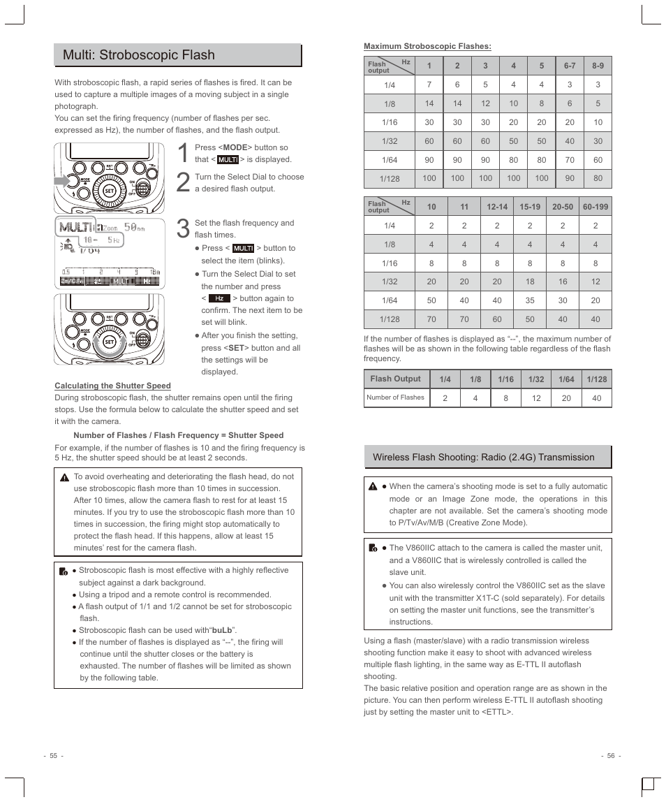 Multi: stroboscopic flash | Godox VING V860IIC TTL Li-Ion Flash Kit for Cameras User Manual | Page 9 / 22