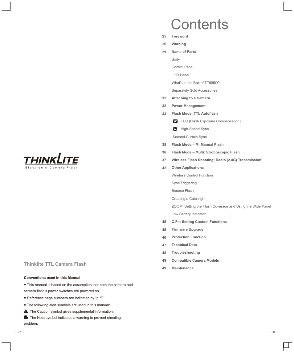 Godox TT685O II Flash for Olympus/Cameras User Manual | Page 3 / 14
