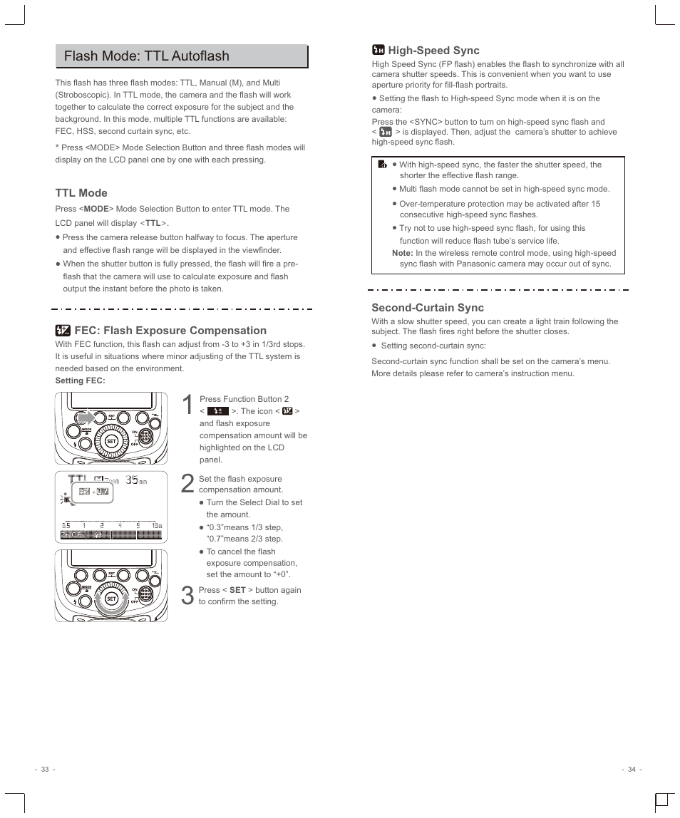 Flash mode: ttl autoflash | Godox TT685O II Flash for Olympus/Cameras User Manual | Page 6 / 14
