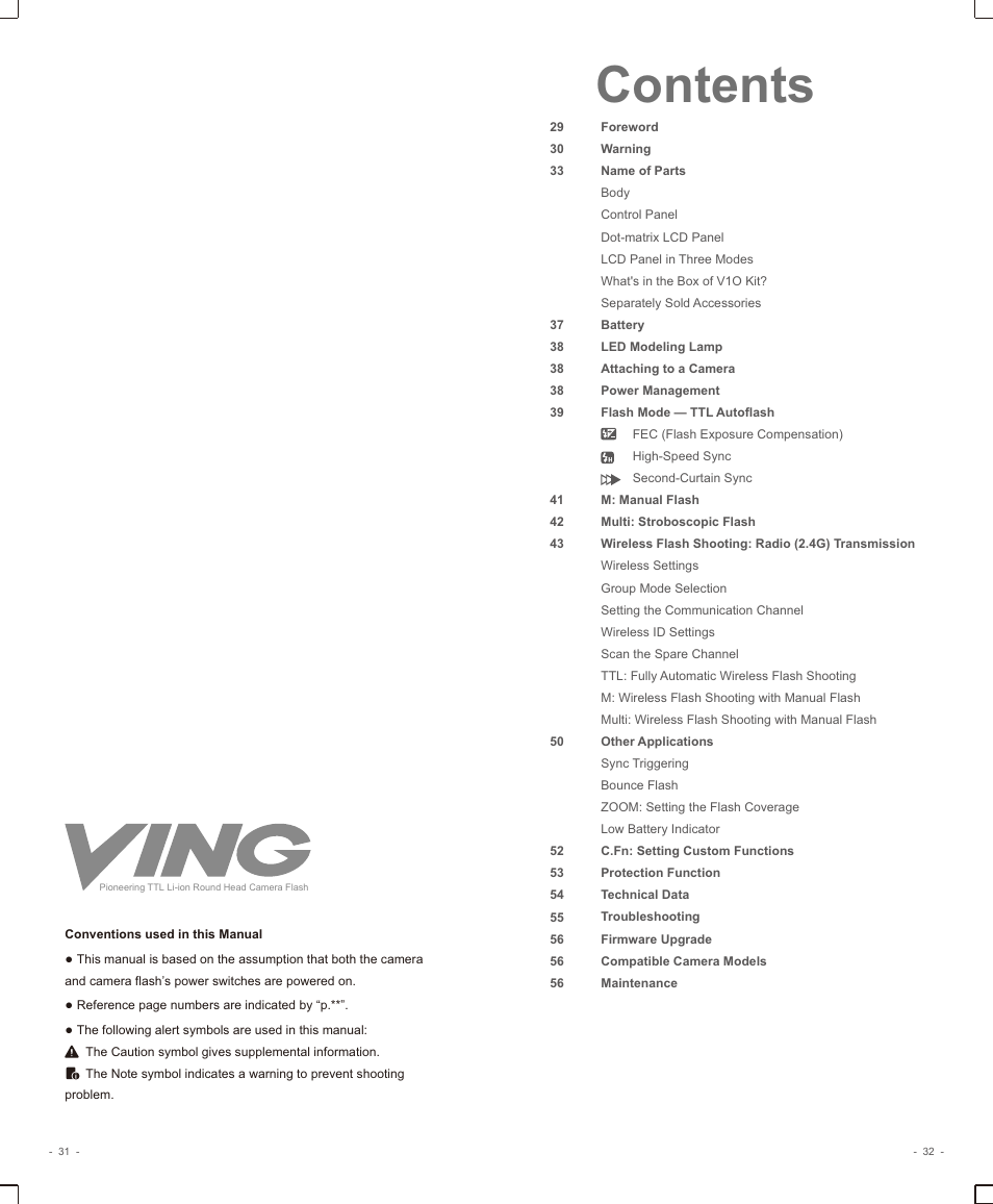 Godox V1 Flash for and Panasonic User Manual | Page 3 / 16