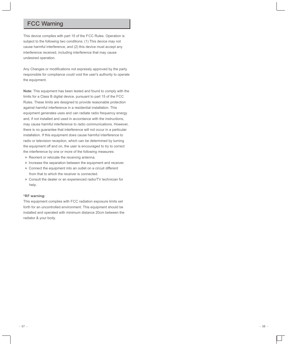Fcc warning | Godox V1 Flash for Pentax User Manual | Page 16 / 16