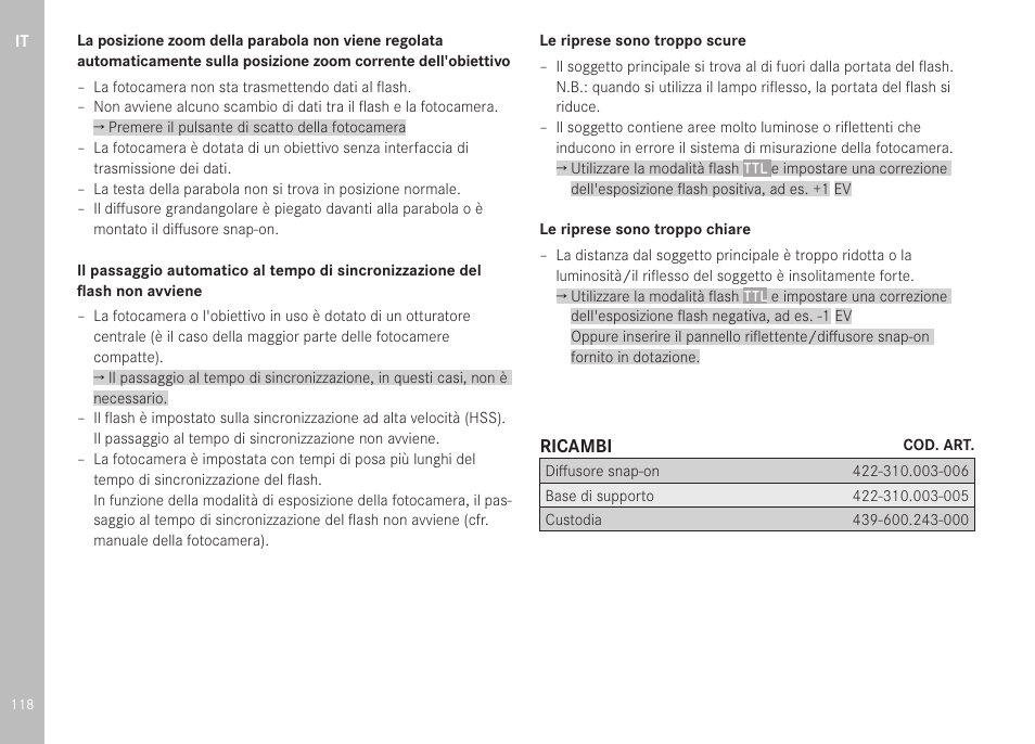 LEICA SF 40 Flash User Manual | Page 120 / 150