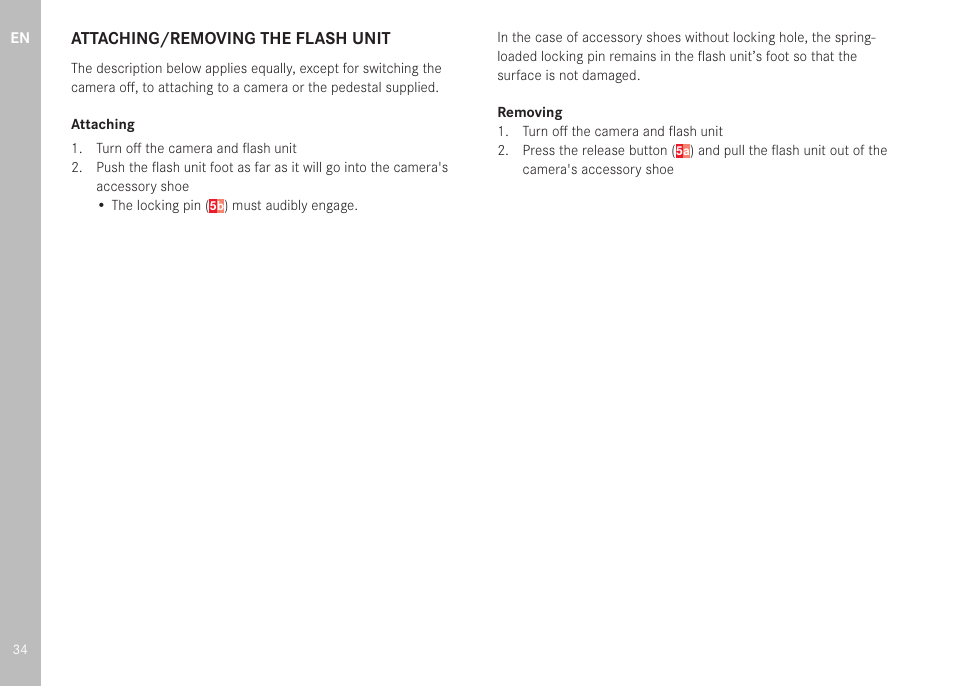 LEICA SF 40 Flash User Manual | Page 36 / 150