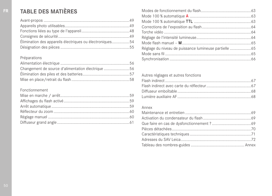 LEICA SF 40 Flash User Manual | Page 52 / 150