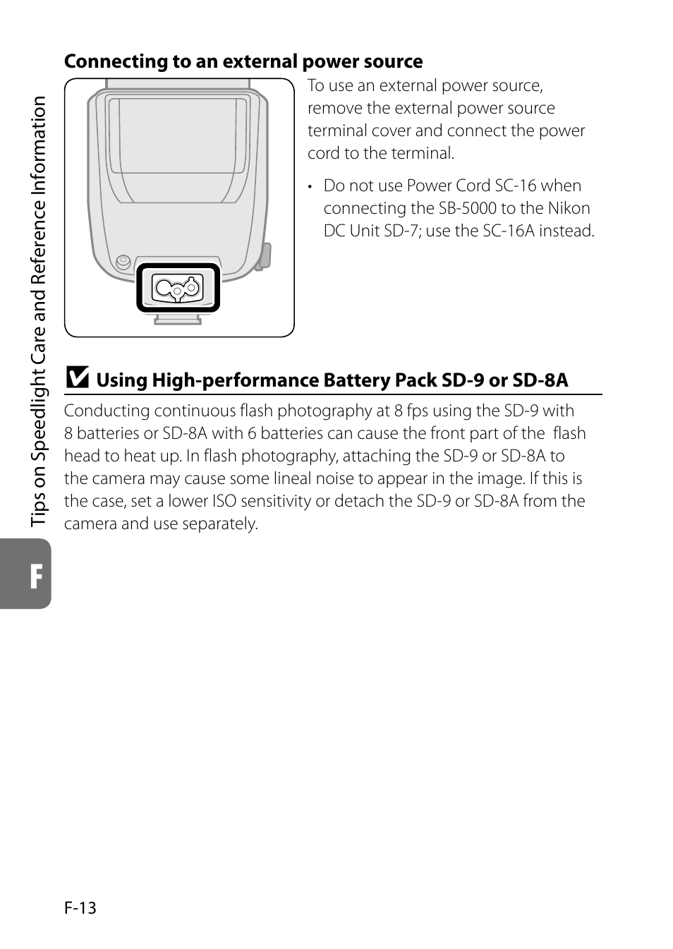 F-13) | Nikon SB-5000 AF Speedlight User Manual | Page 114 / 120