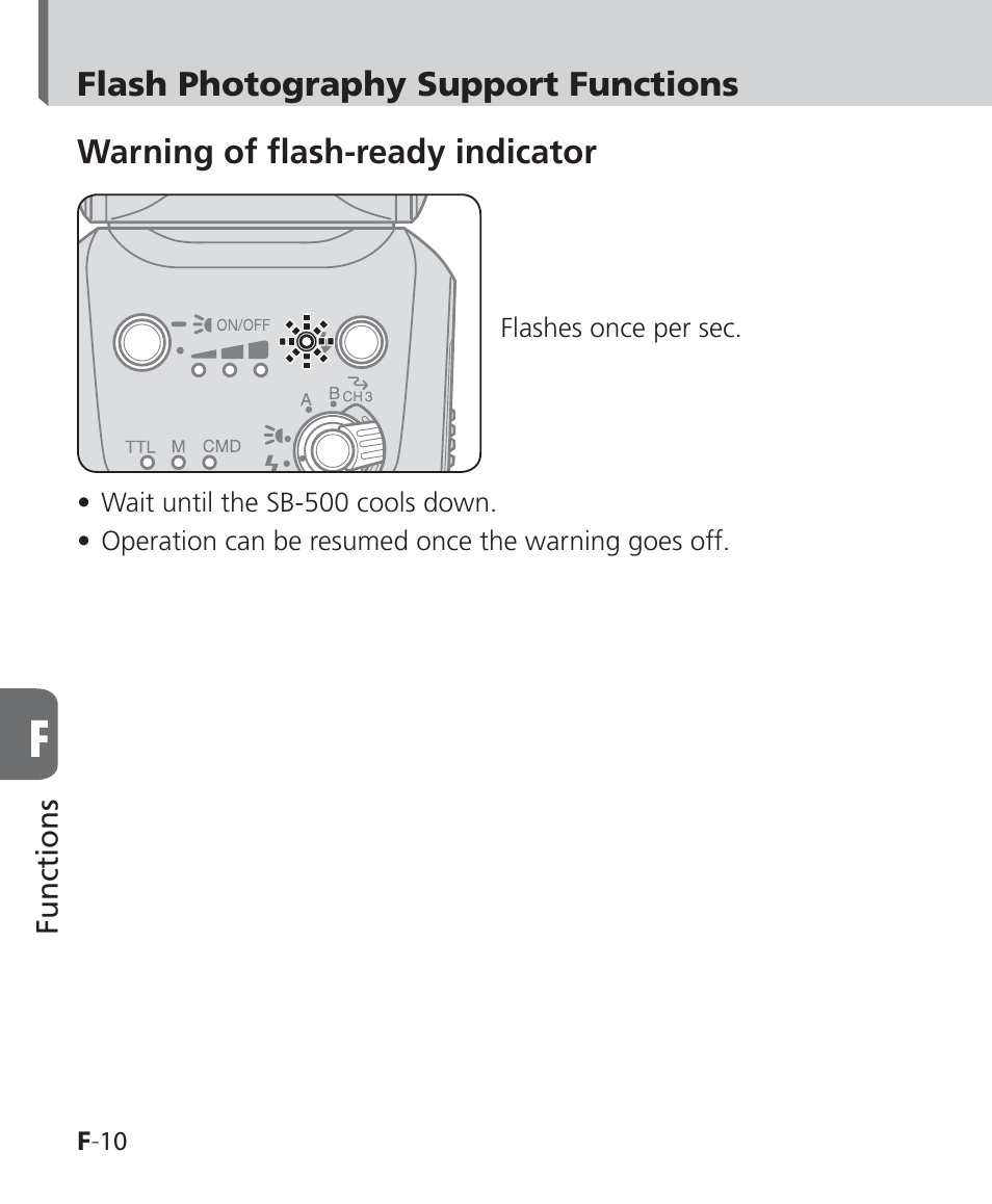 Nikon SB-500 AF Speedlight User Manual | Page 62 / 96