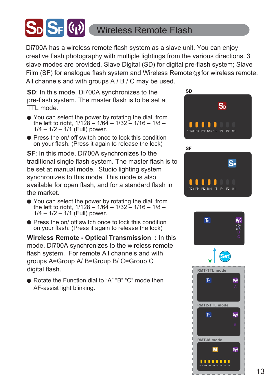 Wireless remote flash | Nissin Di700A Flash for Micro Four Thirds Cameras User Manual | Page 14 / 25