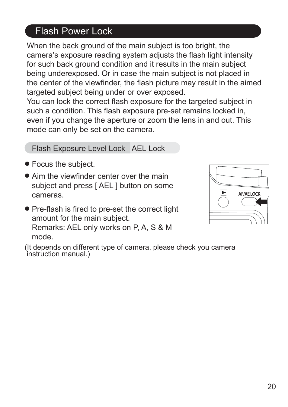 Flash power lock | Nissin Di700A Flash for Micro Four Thirds Cameras User Manual | Page 21 / 25