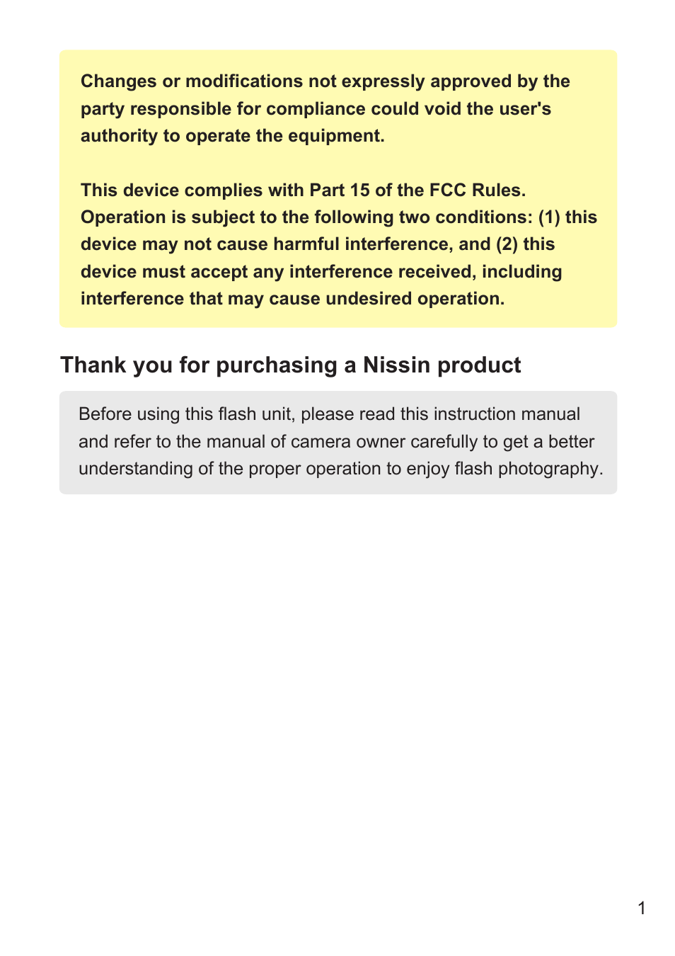 Nissin MG10 Wireless Flash with Air 10s Commander (Nikon) User Manual | Page 2 / 26