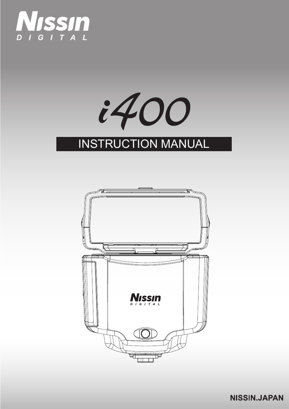 Nissin i400 TTL Flash for Cameras User Manual | 20 pages