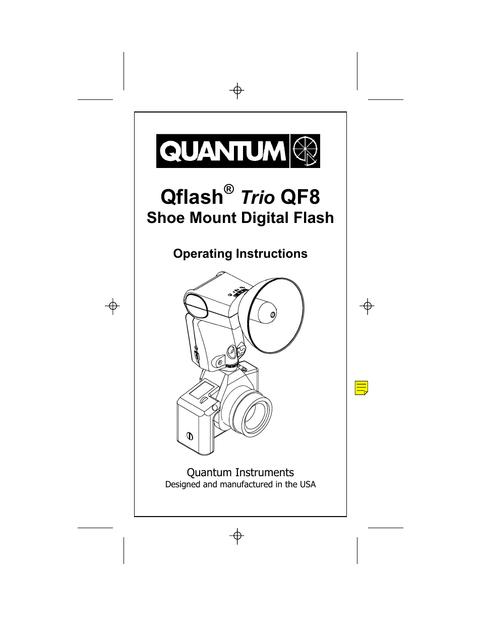 Quantum Instruments Qflash TRIO Basic Flash for Cameras User Manual | 40 pages