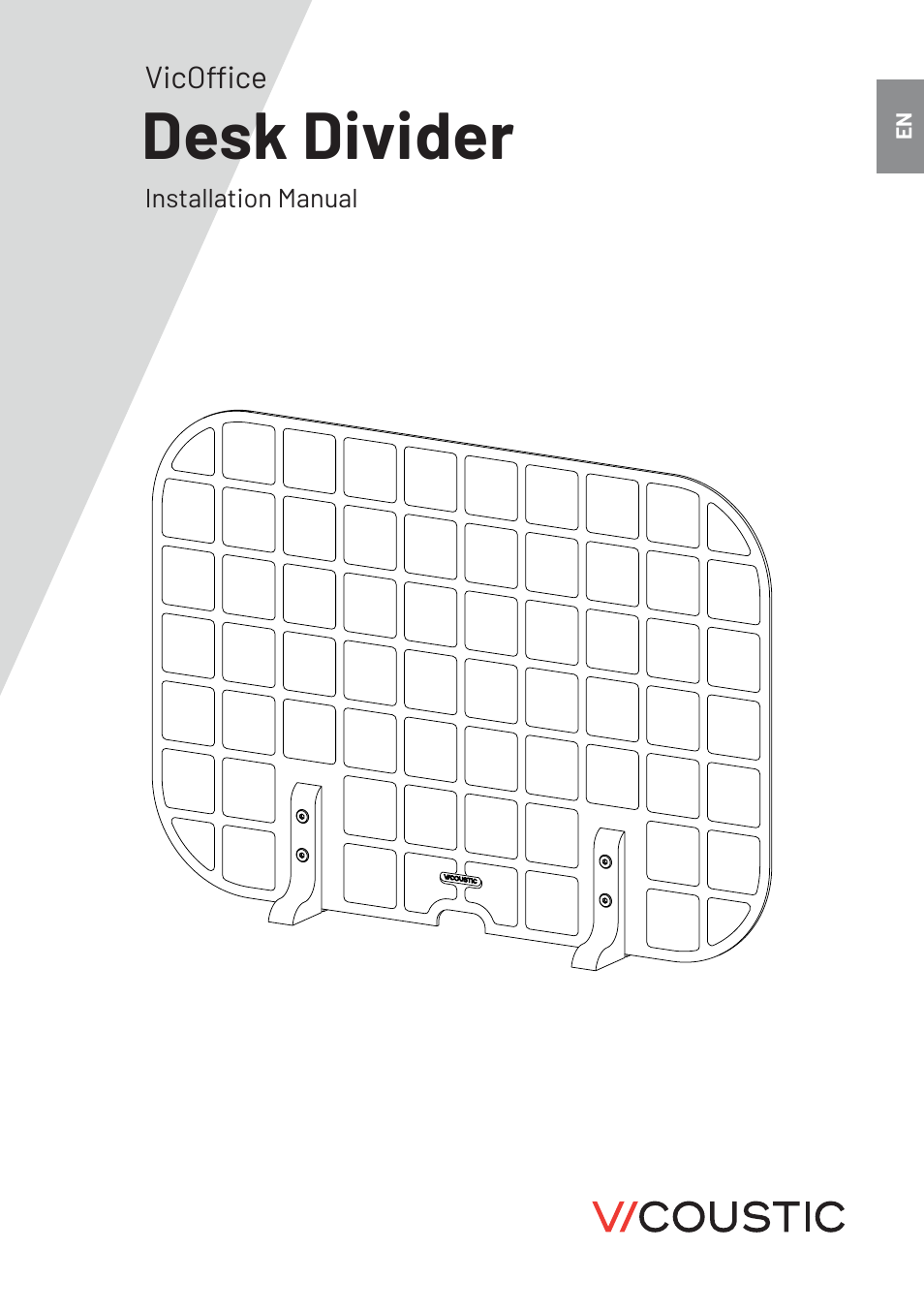 Vicoustic Vicoffice Desk Lat 764X389mm Square 8 Ref 31A -1-Unit User Manual | 4 pages