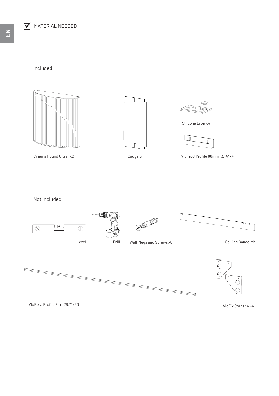 Vicoustic Cinema Round Ultra VMT (Blue, Matte White, 2-Pack) User Manual | Page 2 / 8