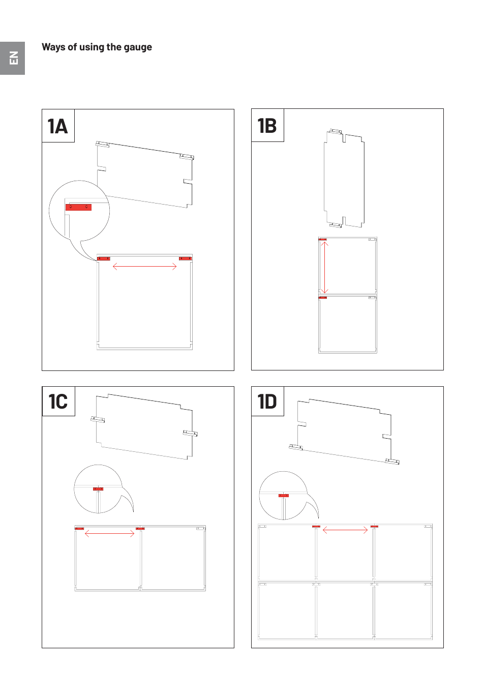 1a 1b 1c 1d | Vicoustic Cinema Round Ultra VMT (Blue, Matte White, 2-Pack) User Manual | Page 4 / 8