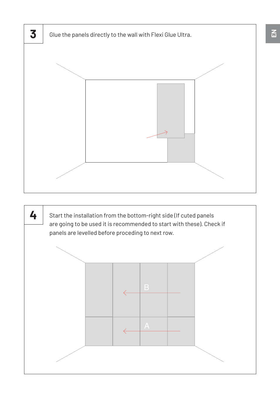 Vicoustic Flat Panel VMT Wall and Ceiling Acoustic Tile (Musk Green, 46.9 x 23.4 x 0.78", 4-Pack) User Manual | Page 5 / 8