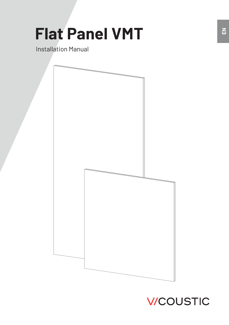 Vicoustic Wall/Ceiling Flat Panel VMT with Concrete, Pattern 1 (46.85 x 23.43 x 0.787", 8-Pack) User Manual | 8 pages