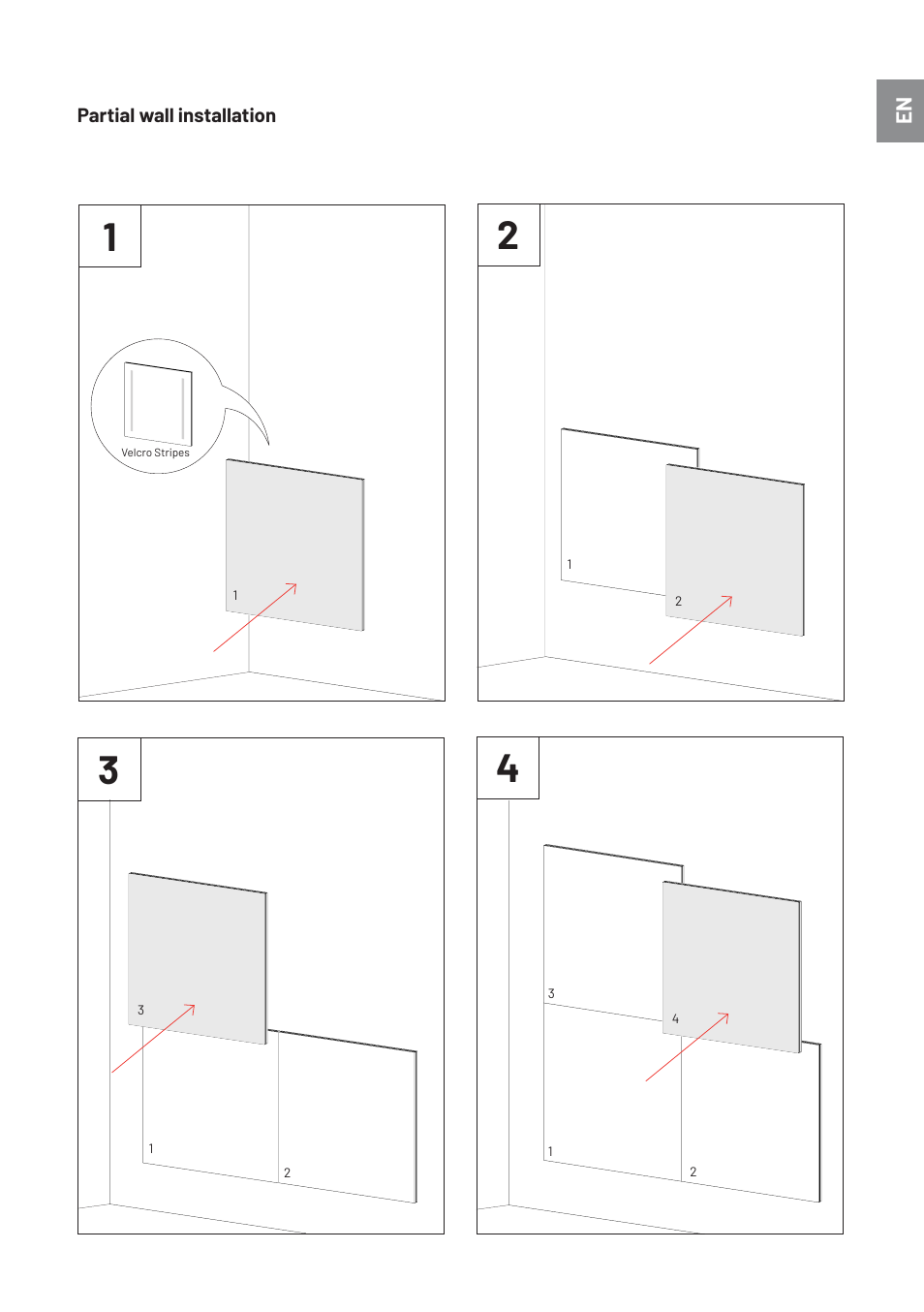 Vicoustic Wall/Ceiling Flat Panel VMT with Concrete, Pattern 1 (46.85 x 23.43 x 0.787", 8-Pack) User Manual | Page 3 / 8