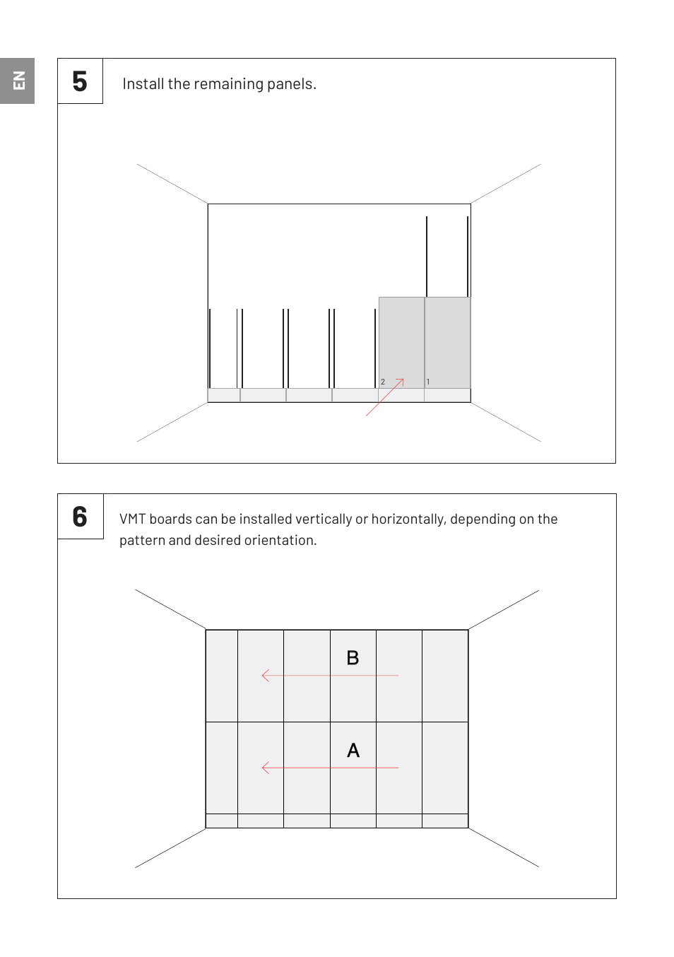 Vicoustic Wall/Ceiling Flat Panel VMT with Concrete, Pattern 1 (46.85 x 23.43 x 0.787", 8-Pack) User Manual | Page 6 / 8