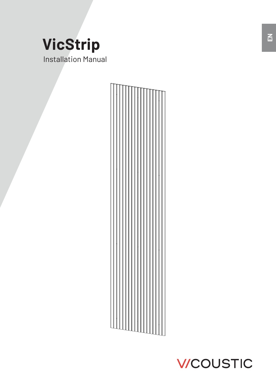 Vicoustic VicStrip (Natural Oak, 106.3 x 23.4 x 0.47", 2-Pack) User Manual | 6 pages