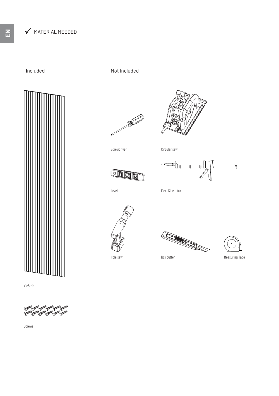 Vicoustic VicStrip (Natural Oak, 106.3 x 23.4 x 0.47", 2-Pack) User Manual | Page 2 / 6