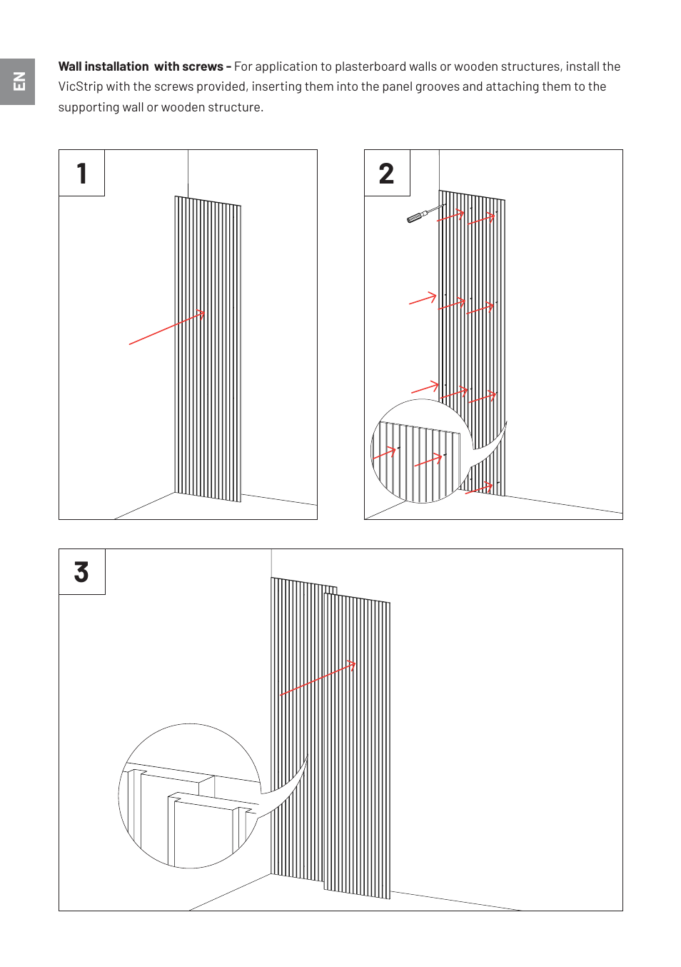 Vicoustic VicStrip (Natural Oak, 106.3 x 23.4 x 0.47", 2-Pack) User Manual | Page 4 / 6
