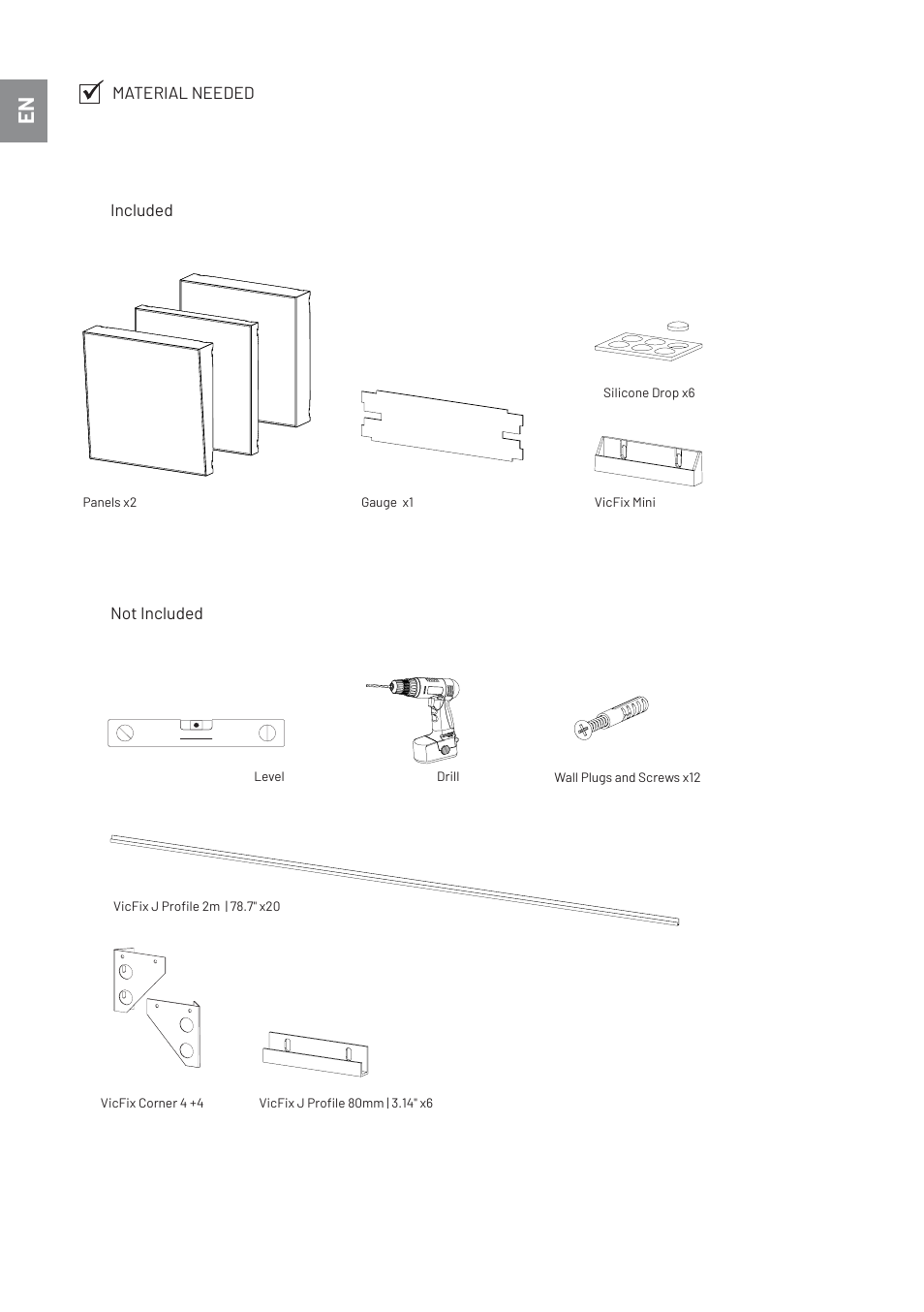 Vicoustic Cinema Piano VMT Acoustic Panel (Gray, Concrete 1, 2-Pack) User Manual | Page 2 / 8