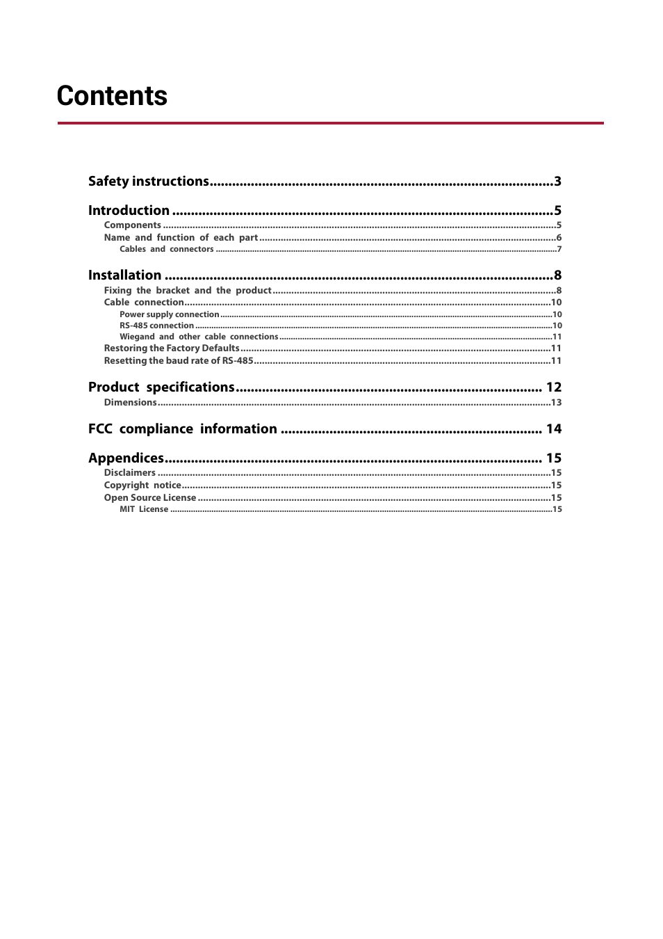 Suprema XPass D2 Outdoor Compact RFID Reader User Manual | Page 2 / 16