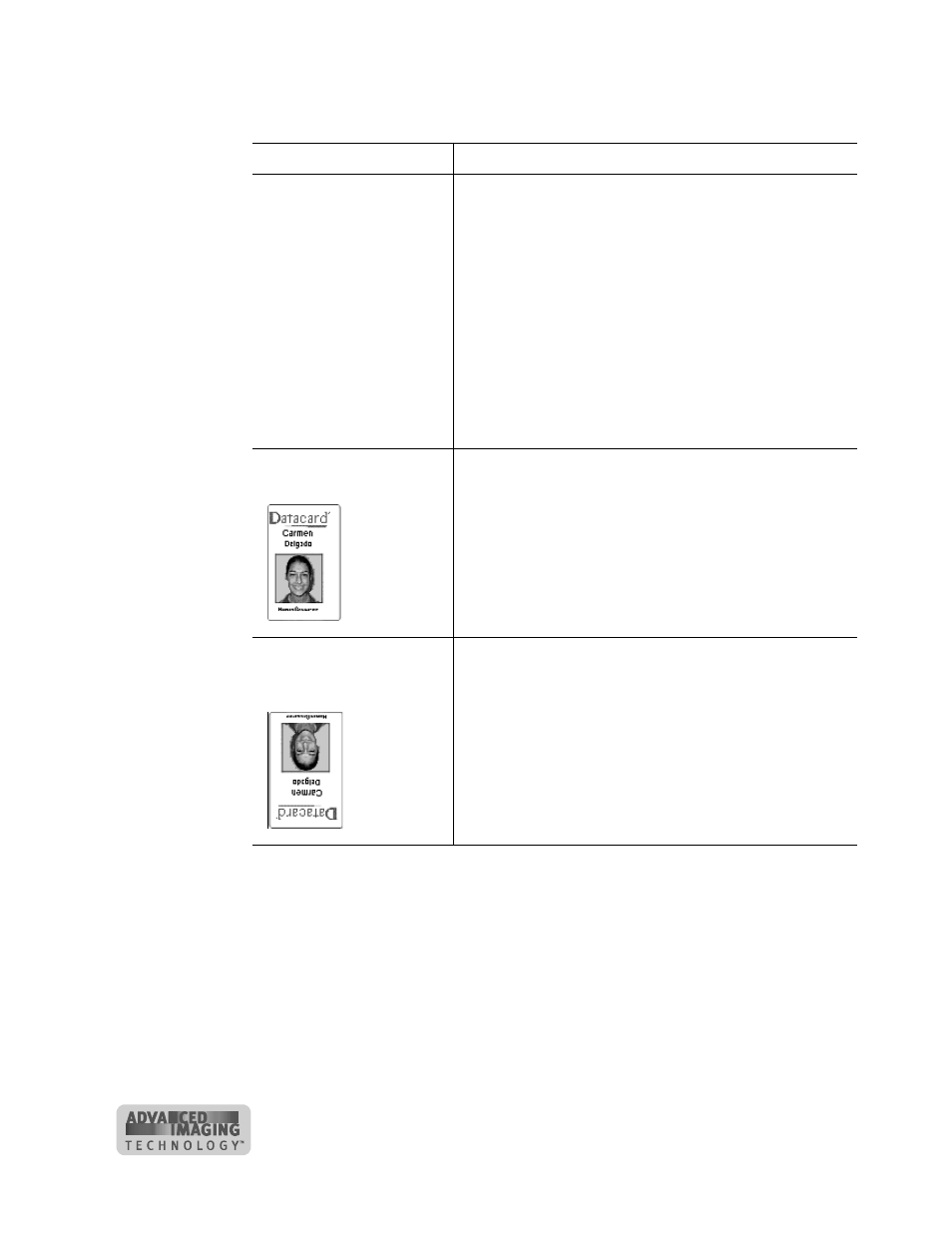 Table 5-1: print quality problems | Datacard Group ImageCard SelectTM and UltraGrafix SelectTM Printers User Manual | Page 68 / 154