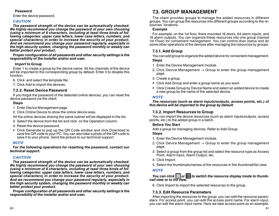 Group management | ATN TITEW1000 Thermal Entry Wizard Access Control Station with Table Stand Mount User Manual | Page 31 / 56
