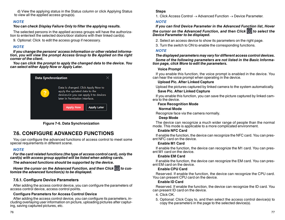 Configure advanced functions | ATN TITEW1000 Thermal Entry Wizard Access Control Station with Table Stand Mount User Manual | Page 39 / 56
