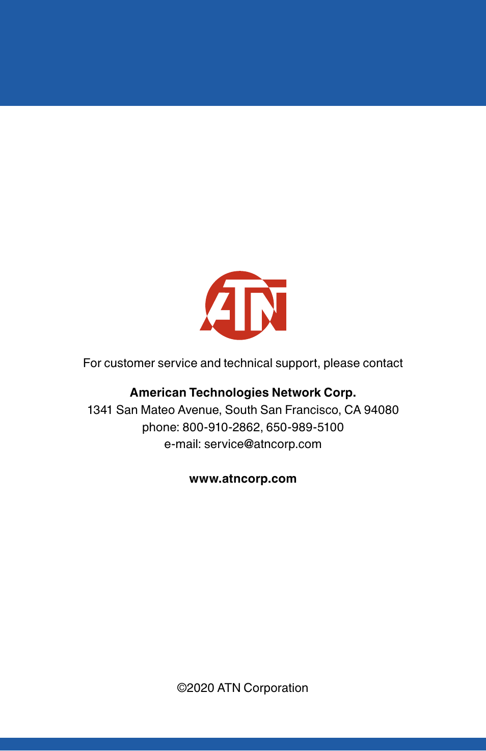 ATN TITEW1000 Thermal Entry Wizard Access Control Station with Table Stand Mount User Manual | Page 56 / 56