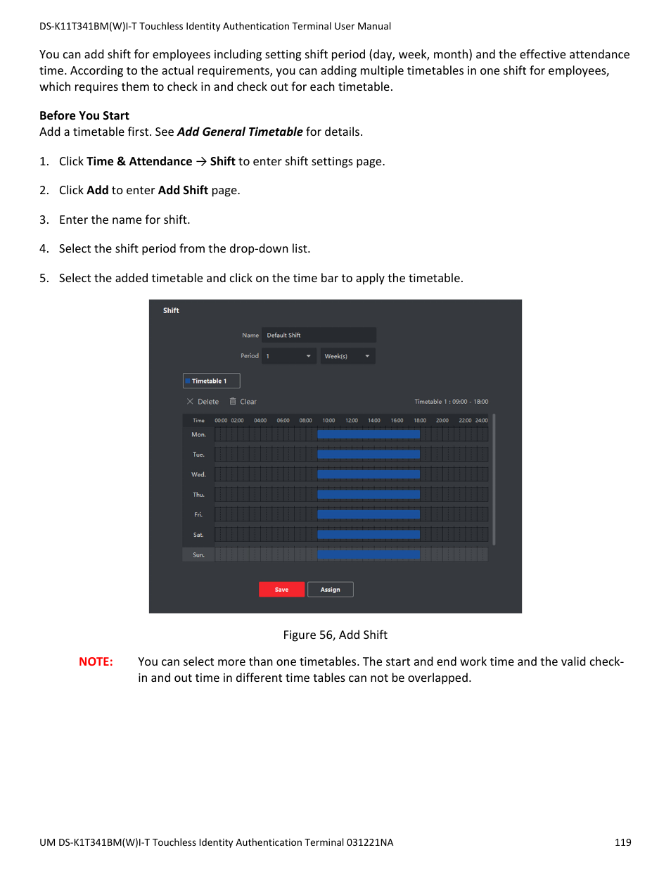 Hikvision DS-K1T341BMWI-T Touchless Identity Authentication Terminal User Manual | Page 119 / 141