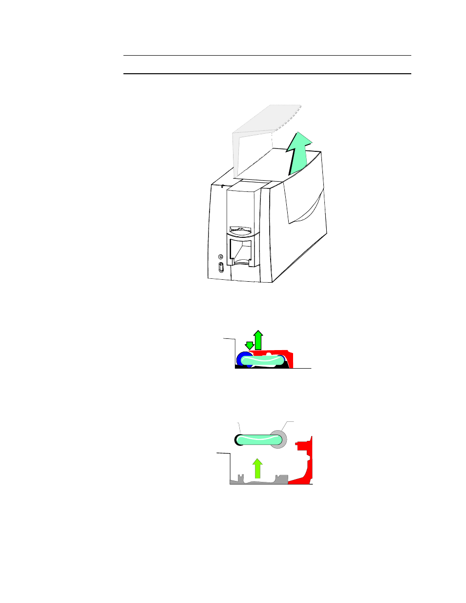 Remove the print ribbon cartridge | Datacard Group SP Series User Manual | Page 22 / 110