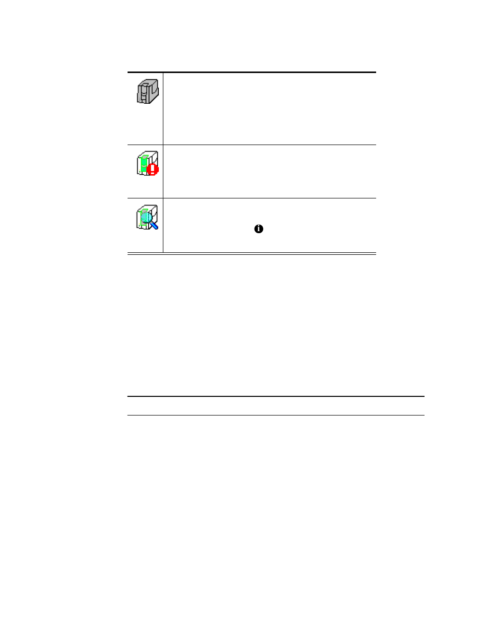 Opening and using the status dialog box, Opening and using the status dialog box -6, Opening and using | Open the status dialog box, Table 3-4: status monitor icons | Datacard Group SP Series User Manual | Page 38 / 110